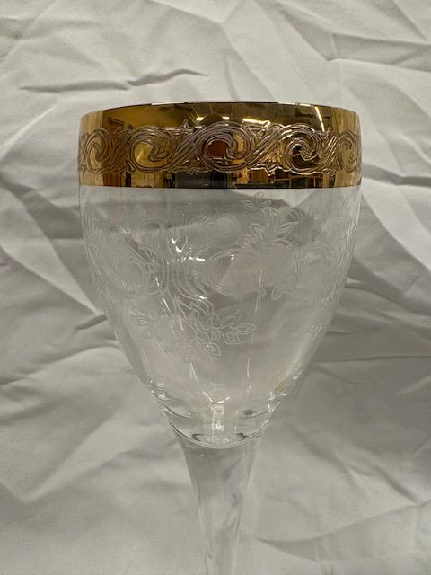 Murano Medici Gold Rimmed Crystalware