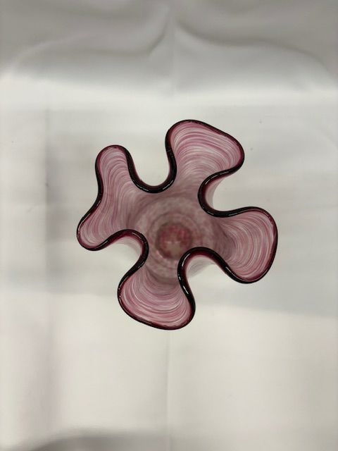 Cranberry Glass Vase