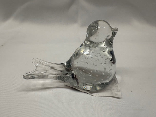 Glass Bird Paperweight