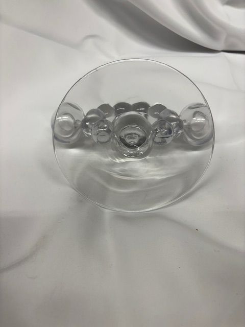 Glass Double Candle Holder