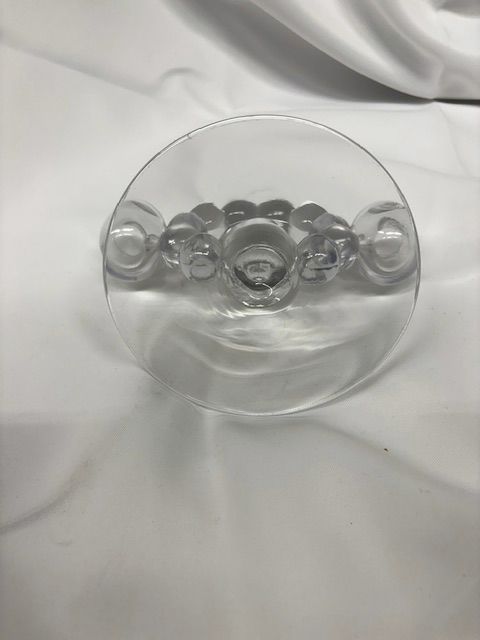 Glass Double Candle Holder