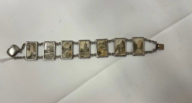 Antique Hand Etched Bracelet