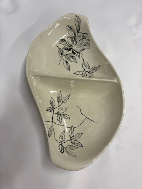 Red Wing Divided Bowl