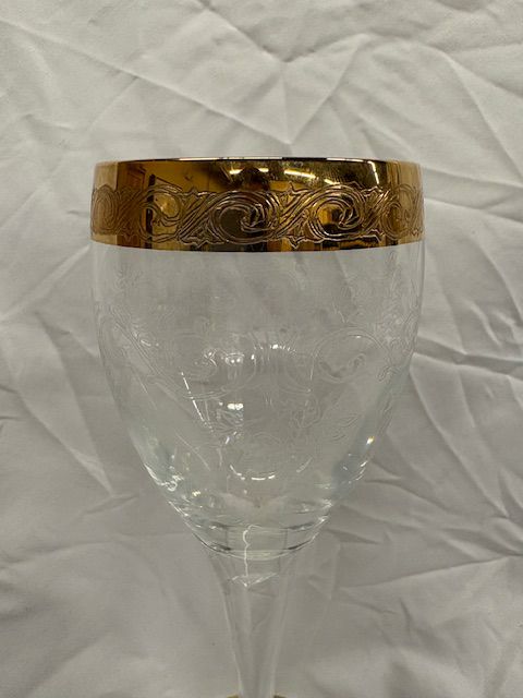 Murano Medici Gold Rimmed Crystalware