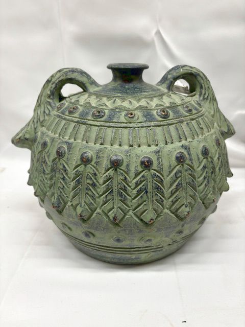 Mid 20th Century Chinoiserie Ironstone Vase