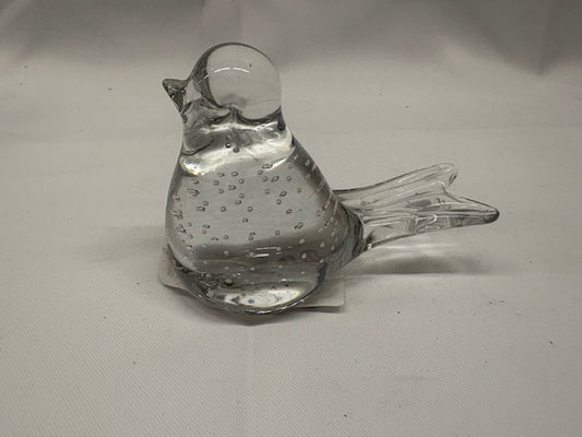 Glass Bird Paperweight