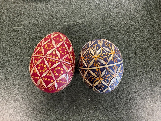 Vintage Hand Painted Ukrainian Eggs