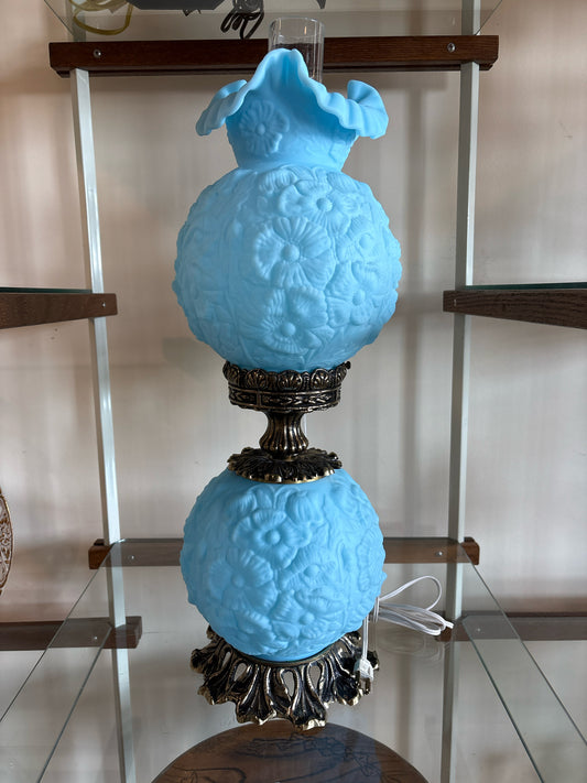 Fenton Blue Lamp