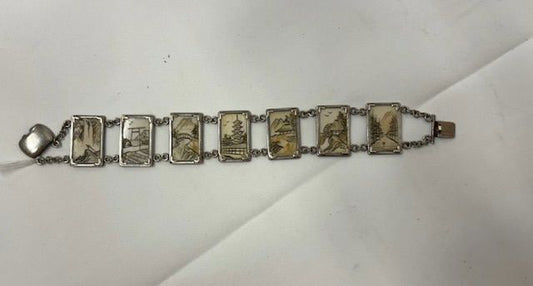 Antique Hand Etched Bracelet