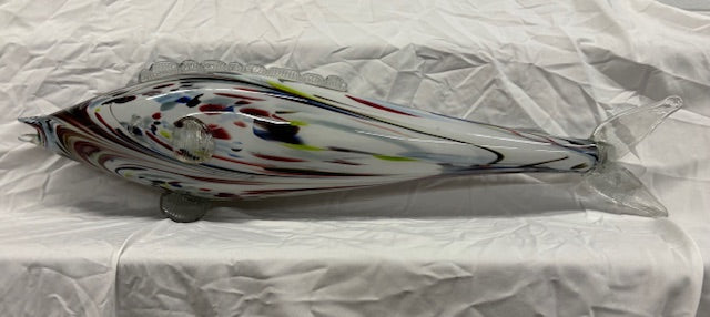 Murano Large Hand Blown Glass Fish