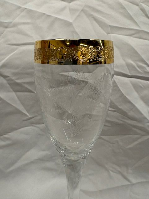 Murano Medici Gold Rimmed Crystalware